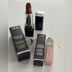 Dior Lipstick & Lip Maximizer Set — 100 nude look and 001 pink